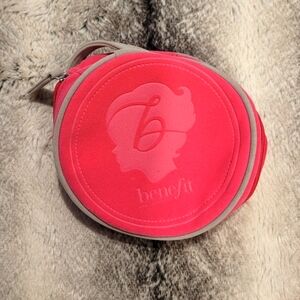 NWOT pink Benefit Cosmetics makeup bag